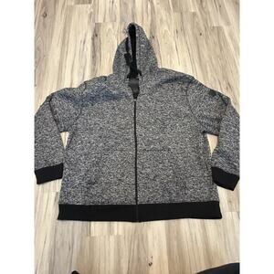 Southpole Mens Sweatshirt sz 5XB Gray Full Zip Fleece Lined Hooded Casual